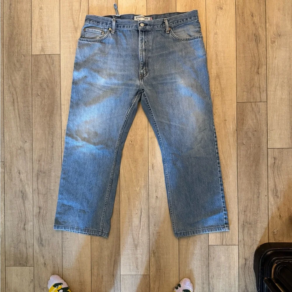 Levi's 505 Blue Straight Jeans Classic Style 40x29